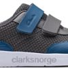Clarks barn ath tone tekstilsko for småbarn blå clarks 8N86P615