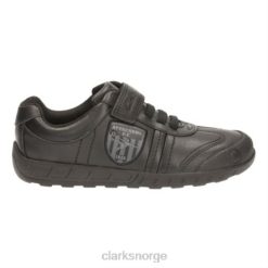 Clarks barn black clarks leaderplay inf g fit 8N86P4915 svart