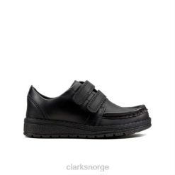 Clarks barn black clarks mendip bright inf g passform 8N86P4891 svart