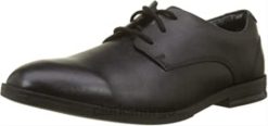 Clarks barn black rufus edge bl derbys child clarks 8N86P1028 Svart lær
