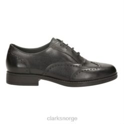 Clarks barn clarks black sami fizz jnr e fit 8N86P4673 svart