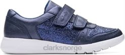 Clarks barn clarks scape spirit kid skinnsko blå 8N86P2121