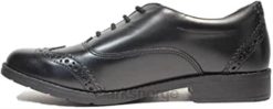 Clarks barn clarks svart aubrie tap ungdom svart skinn jenter brogue skolesko 8N86P41 svart