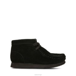 Clarks barn clarks wallabee støvel svart semsket skinn svart semsket skinn 8N86P5794 svart semsket skinn