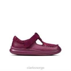 Clarks barn crest rosa fst h fit clarks berry 8N86P4615 bær