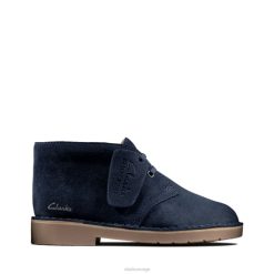 Clarks barn desert boot 2 kid marine semsket skinn clarks marine semsket skinn 8N86P5797 marineblå semsket skinn
