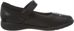 Clarks barn guttejenter etch spark t ballet flats clarks black 8N86P173