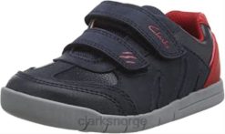 Clarks barn guttens rex play t sneaker clarks marine rød 8N86P975 marine rød