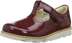 Clarks barn jentekrone ønske t ballett flat clarks merlot 8N86P559 merlot