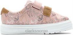 Clarks barn nova craft skinnsko til småbarn rosa clarks 8N86P622