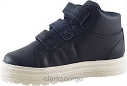 Clarks barn nova fun småbarnsskinnstøvler mørkeblå clarks 8N86P143