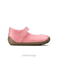 Clarks barn rosa skinn clarks ti ny mist fst g passform 8N86P4608 rosa skinn