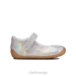 Clarks barn sølv metallic clarks ti ny mist fst f fit 8N86P4611 sølv metallic