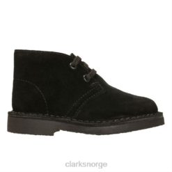 Clarks barn sort semsket clarks desert boot fst g fit 8N86P4808 svart semsket skinn