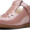 Clarks barn tegnet leke småbarn skinnsko rosa clarks 8N86P76