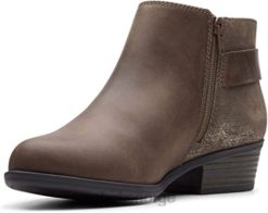 Clarks kvinner addiy kara ankelstøvler for kvinner oliven clarks 8N86P2831