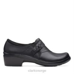 Clarks kvinner angie pearl black leather clarks 8N86P3894 Svart lær
