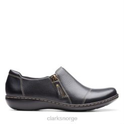 Clarks kvinner ashland palm clarks svart skinn 8N86P3901 Svart lær