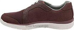Clarks kvinner aubergine syntetisk nubuck clarks mckella morris sneaker for kvinner 8N86P3 aubergine syntetisk nubuck
