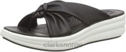 Clarks kvinner black clarks drift ave sandal for kvinner 8N86P563 svart