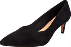 Clarks kvinner black clarks kvinners laina 55 court pumps med lukket tå 8N86P1480 svart sde