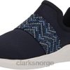 Clarks kvinner blue clarks nova way sneaker for kvinner 8N86P1952 blå
