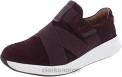Clarks kvinner burgunder semsket clarks ustrukturerte kvinners un rio stropp semsket skinn atletikk- og treningssko 8N86P88 burgunder semsket skinn