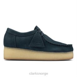 Clarks kvinner clarks blå nubuck wallacraft lo 8N86P3961 blå nubuck