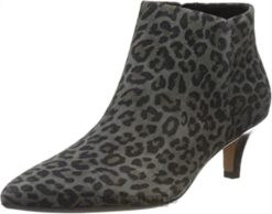 Clarks kvinner clarks dame linvale sea slingback støvler flerfarget 8N86P1482 flerfarget leopardprint kam leopardprint kam