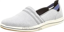 Clarks kvinner clarks denim kvinners brinkley step muldyr 8N86P2537 denim