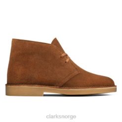 Clarks kvinner clarks desert boot 2 mørk tan semsket skinn 8N86P4130 mørk brun semsket skinn