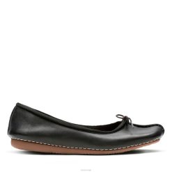 Clarks kvinner clarks fregne issvart skinn 8N86P3018 Svart lær
