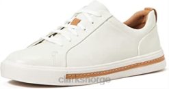 Clarks kvinner clarks hvitt hvitt skinn kvinners un maui blonder derbyer 8N86P785 hvitt hvitt skinn