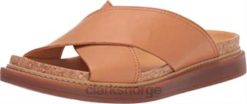 Clarks kvinner clarks kvinners spor drift lyst tan skinn 8N86P409
