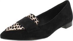 Clarks kvinner clarks laina dameskinn dyreprint slip on loafers 8N86P26