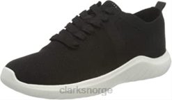 Clarks kvinner clarks nova glint sneaker svart strikk for kvinner 8N86P1698 svart strikk