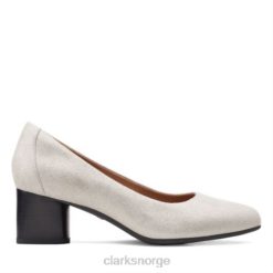 Clarks kvinner clarks sølv metallic un cosmo kjole 8N86P3905 sølv metallic