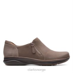 Clarks kvinner clarks taupe nubuck appley glidelås 8N86P3897 taupe nubuck
