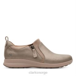 Clarks kvinner clarks un adorn zip taupe 8N86P3930 taupe