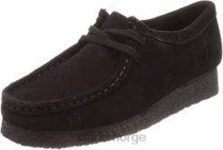 Clarks kvinner clarks wallabee chukka støvel for kvinner svart 8N86P2682 svart semsket skinn