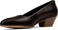 Clarks kvinner clarks women's sense 35 court pump black 8N86P794