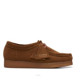 Clarks kvinner cola semsket wallabee clarks 8N86P3164 cola semsket skinn