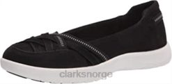 Clarks kvinner dame adella poppy sneaker clarks svart tekstil 8N86P1895 svart tekstil