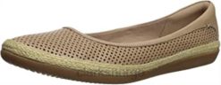 Clarks kvinner dame danelly adira ballet flat sand leather clarks 8N86P838 sandskinn
