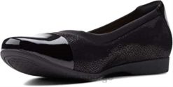 Clarks kvinner dame juliet monte loafer svart combi clarks 8N86P950 svart kombi