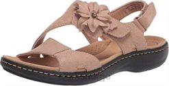 Clarks kvinner dame laurieann bea sandal sand syntetisk skinn combi clarks 8N86P1390 sand syntetisk skinn kombi