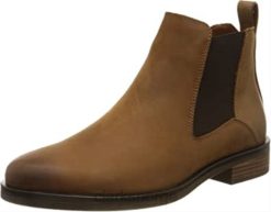 Clarks kvinner dame memi topp chelsea boot clarks dark tan lea 8N86P653 mørk brun lea