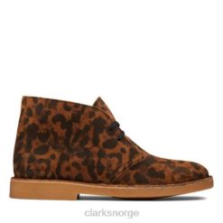 Clarks kvinner desert boot 2 clarks leopard semsket skinn 8N86P4191 leopard semsket skinn