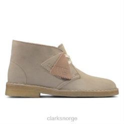Clarks kvinner desert boot clarks off white semsket skinn 8N86P4167 off white semsket skinn