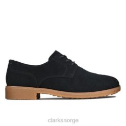 Clarks kvinner griff lane svart semsket skinn clarks 8N86P3902 svart semsket skinn
